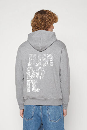 Baskılı Kapşonlu Sweatshirt FM1.3GA