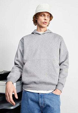 Baskılı Kapşonlu Sweatshirt FM1.3GA