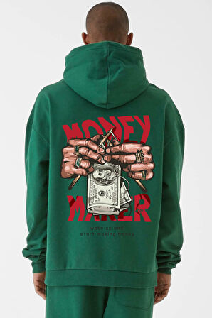 Baskılı Kapşonlu Sweatshirt FM1.4YA