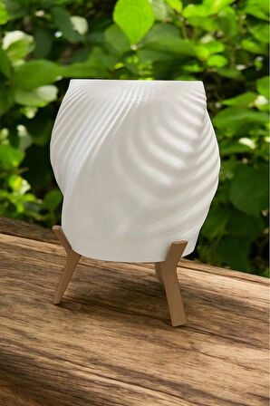 Vintage Gece Masa Lambası , Bohem Ev Dekorasyon , Dekoratif Abajur - Trendi Beyaz