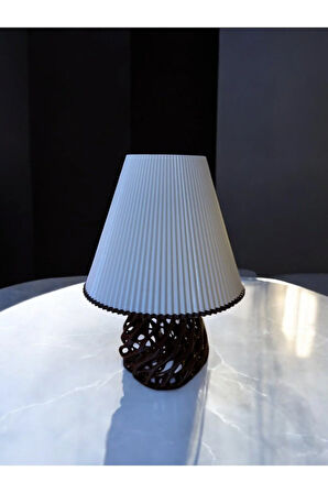 Twister Model Özel Tasarım Masa Lambası ve Abajur - Siyah