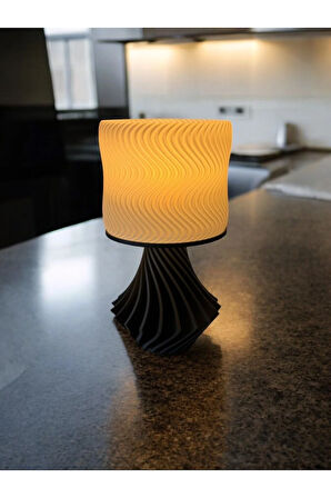 Elegance Tasarım 3D , Ev Dekorasyon , Bohem , Vintage , Dekoratif Abajur - Siyah