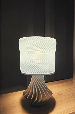 Elegance Tasarım 3D , Ev Dekorasyon , Bohem , Vintage , Dekoratif Abajur - Beyaz