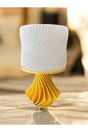 Elegance Tasarım 3D , Ev Dekorasyon , Bohem , Vintage , Dekoratif Abajur - Sarı