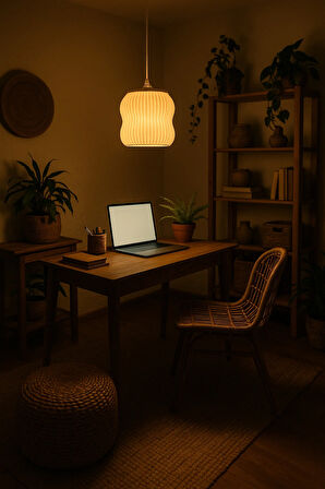 Ice Serisi Ev , Ofis , Veranda , Mutfak , Çocuk Odası İçin Dekoratif Avize Çap=20 Cm ( Büyük Boy )