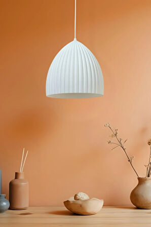 Salon , Mutfak , Oturma Odası , Çocuk Odası İçin Modern Bohem Tekli Sarkıt Avize ( 23 x 27 Cm )