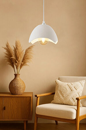 Şapka Form Beton Görünümlü Salon , Mutfak , Çocuk Odası İçin Sarkıt Avize