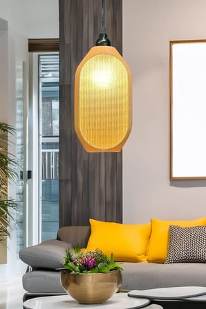Kovan Serisi Salon , Mutfak , Oturma Odası , Cafe Bar İçin Modern Sarkıt Tekli Avize ( 23 x 27 Cm )