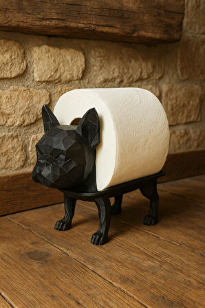 Dekoratif Tuvalet Kağıdı Pratik Ev Dekorasyon Bulldog Tuvalet Tasarım 14 x 12 Cm