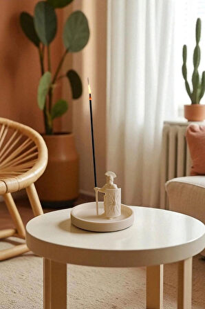 Dekoratif Biblo Roma Tütsülük Modern 9 x 13 Cm - Beyaz 