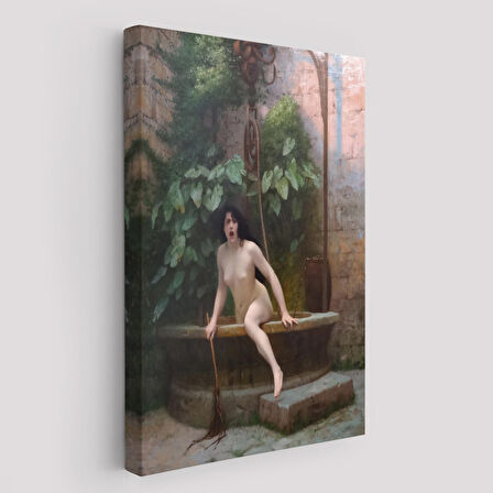 Jean-Léon Gérôme, Kuyusundan Çıkan Gerçek (La Vérité sortant du puits) Kanvas Tablo-5277