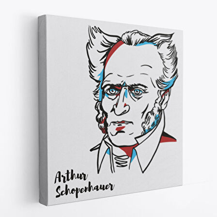 Arthur Schopenhauer Dekoratif Kanvas Tablo-5821