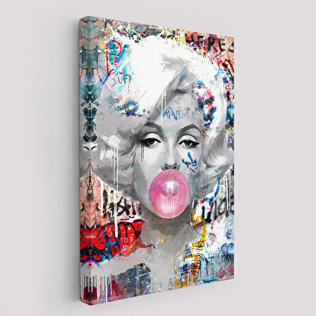 Marilyn Monroe Graffiti Pop Art Duvar Tablosu-6471