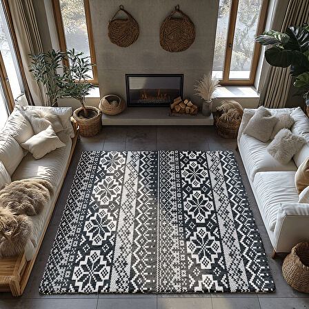 Kaymaz Taban Trend Vintage Yıkanabilir Dijital Baskı Halı