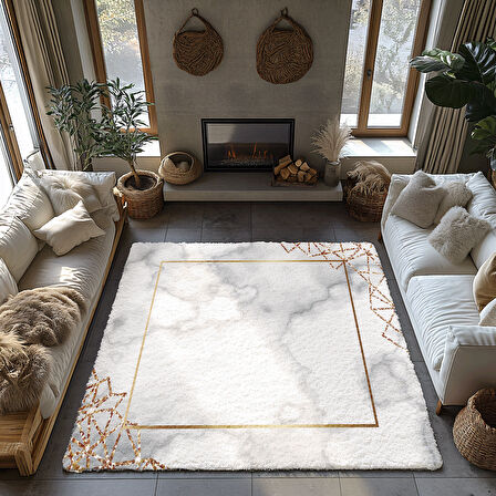 Kaymaz Taban Trend Vintage Yıkanabilir Dijital Baskı Halı