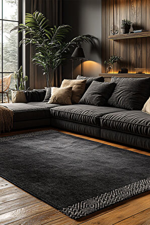 Kaymaz Taban Trend Vintage Yıkanabilir Dijital Baskı Halı