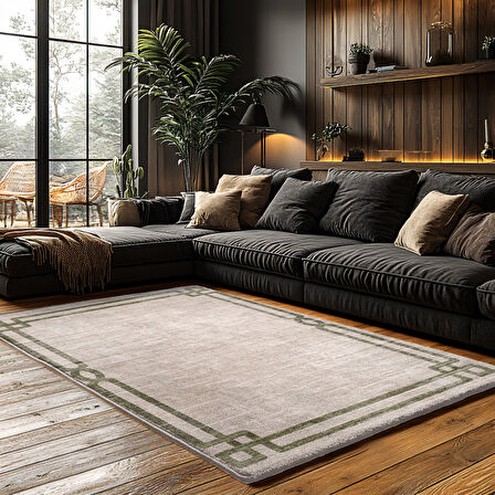 Kaymaz Taban Trend Vintage Yıkanabilir Dijital Baskı Halı