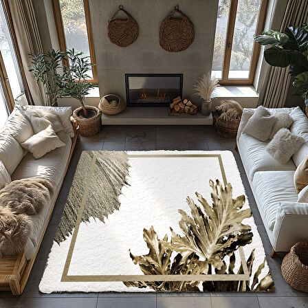 Kaymaz Taban Trend Vintage Yıkanabilir Dijital Baskı Halı