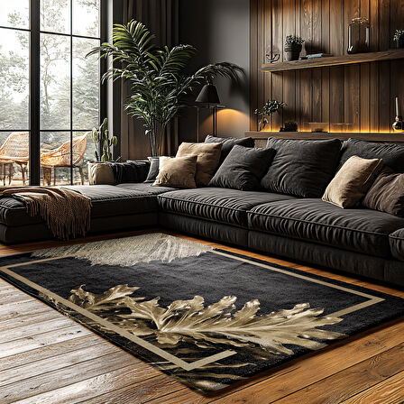 Kaymaz Taban Trend Vintage Yıkanabilir Dijital Baskı Halı