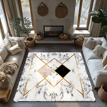 Kaymaz Taban Trend Vintage Yıkanabilir Dijital Baskı Halı