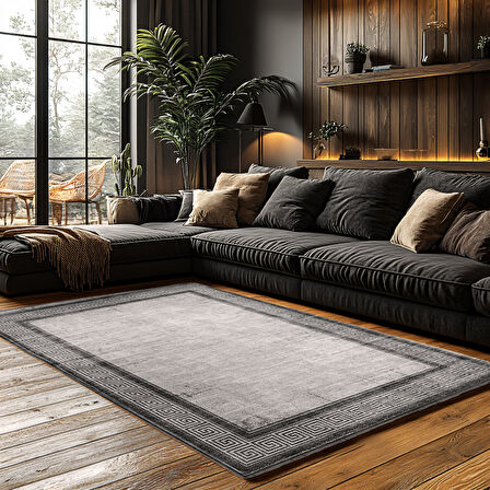 Kaymaz Taban Trend Vintage Yıkanabilir Dijital Baskı Halı