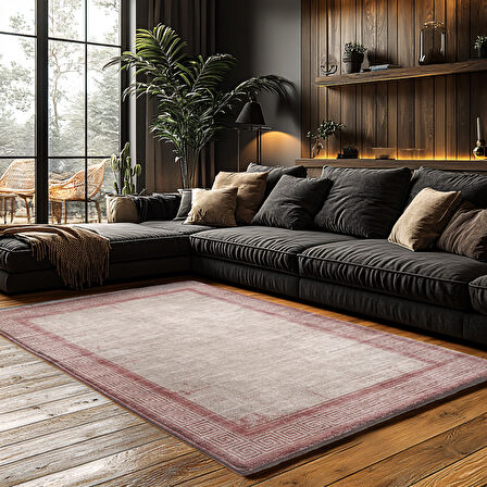 Kaymaz Taban Trend Vintage Yıkanabilir Dijital Baskı Halı