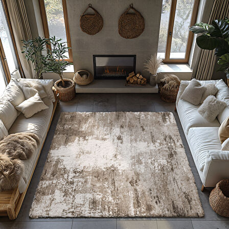 Kaymaz Taban Trend Vintage Yıkanabilir Dijital Baskı Halı