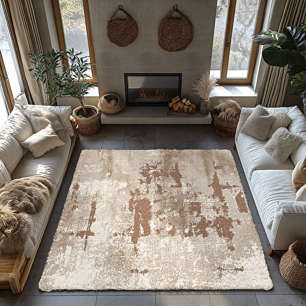 Kaymaz Taban Trend Vintage Yıkanabilir Dijital Baskı Halı