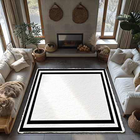 Kaymaz Taban Trend Vintage Yıkanabilir Dijital Baskı Halı