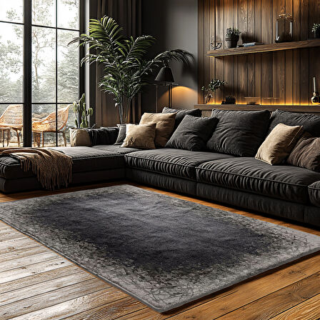 Kaymaz Taban Trend Vintage Yıkanabilir Dijital Baskı Halı