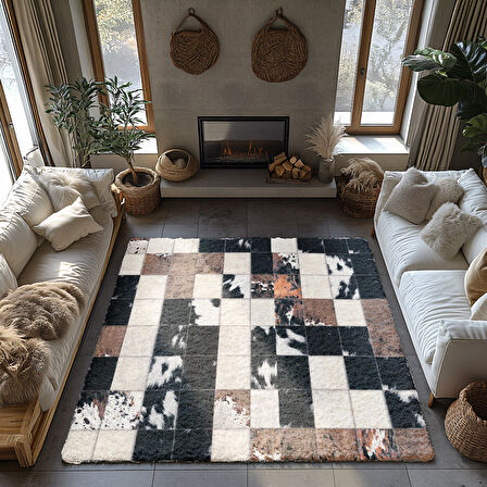 Kaymaz Taban Trend Vintage Yıkanabilir Dijital Baskı Halı