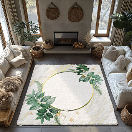 Kaymaz Taban Trend Vintage Yıkanabilir Dijital Baskı Halı
