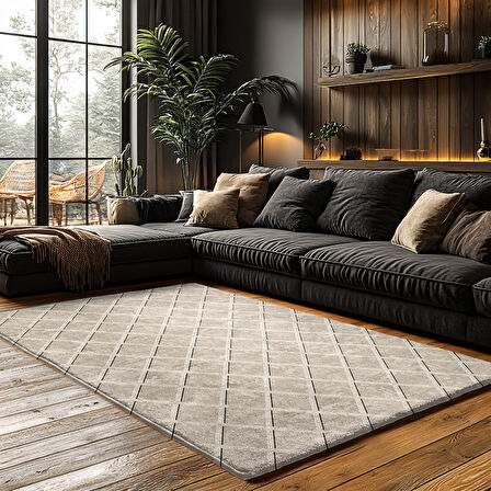 Kaymaz Taban Trend Vintage Yıkanabilir Dijital Baskı Halı