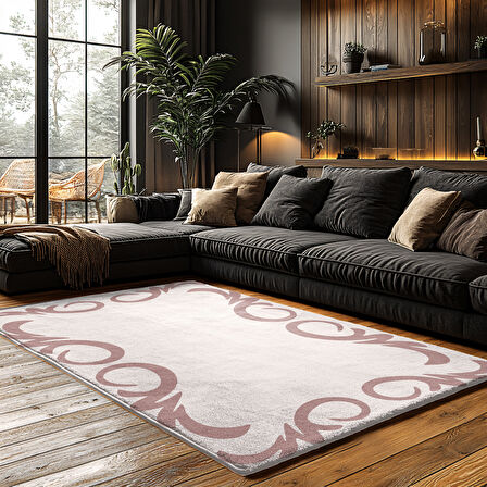 Kaymaz Taban Trend Vintage Yıkanabilir Dijital Baskı Halı