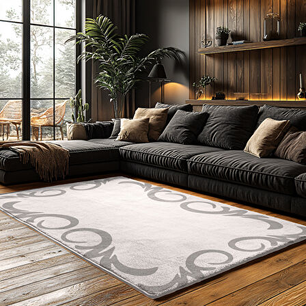 Kaymaz Taban Trend Vintage Yıkanabilir Dijital Baskı Halı