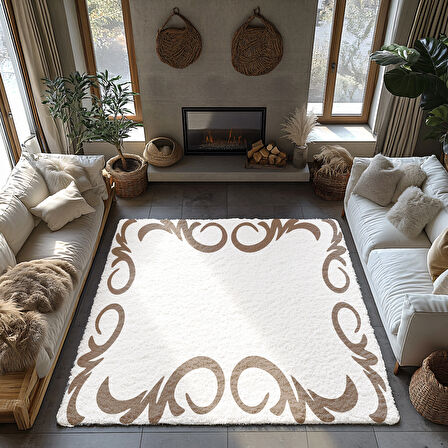 Kaymaz Taban Trend Vintage Yıkanabilir Dijital Baskı Halı