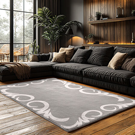 Kaymaz Taban Trend Vintage Yıkanabilir Dijital Baskı Halı