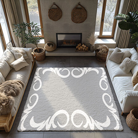 Kaymaz Taban Trend Vintage Yıkanabilir Dijital Baskı Halı