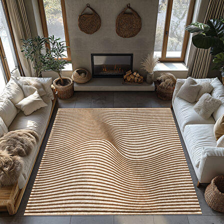 Kaymaz Taban Trend Vintage Yıkanabilir Dijital Baskı Halı