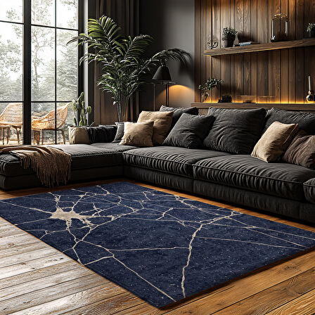 Kaymaz Taban Trend Vintage Yıkanabilir Dijital Baskı Halı