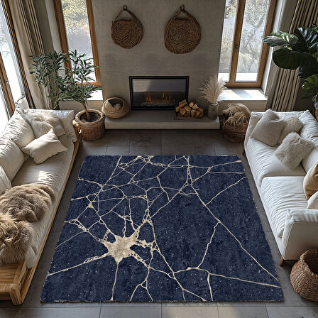 Kaymaz Taban Trend Vintage Yıkanabilir Dijital Baskı Halı