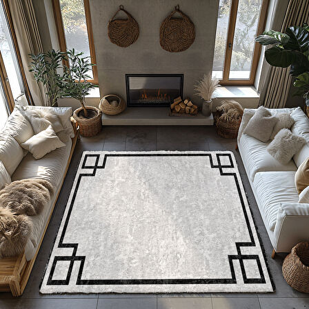 Kaymaz Taban Trend Vintage Yıkanabilir Dijital Baskı Halı