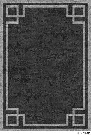 Kaymaz Taban Trend Vintage Yıkanabilir Dijital Baskı Halı