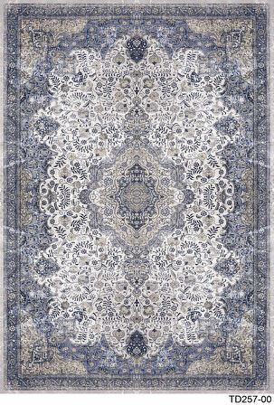 Kaymaz Taban Trend Vintage Yıkanabilir Dijital Baskı Halı