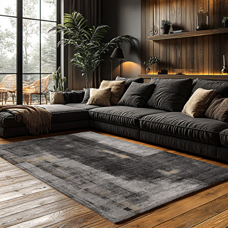 Kaymaz Taban Trend Vintage Yıkanabilir Dijital Baskı Halı