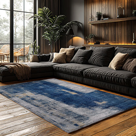 Kaymaz Taban Trend Vintage Yıkanabilir Dijital Baskı Halı