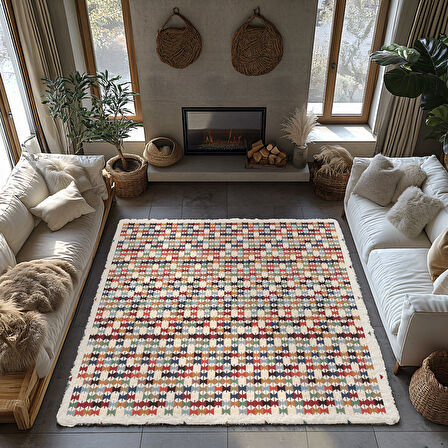 Kaymaz Taban Trend Vintage Yıkanabilir Dijital Baskı Halı