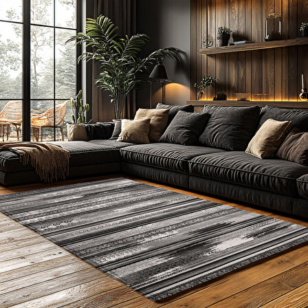 Kaymaz Taban Trend Vintage Yıkanabilir Dijital Baskı Halı