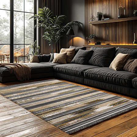 Kaymaz Taban Trend Vintage Yıkanabilir Dijital Baskı Halı