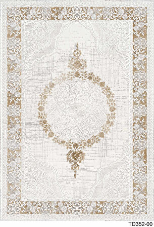 Kaymaz Taban Trend Vintage Yıkanabilir Dijital Baskı Halı